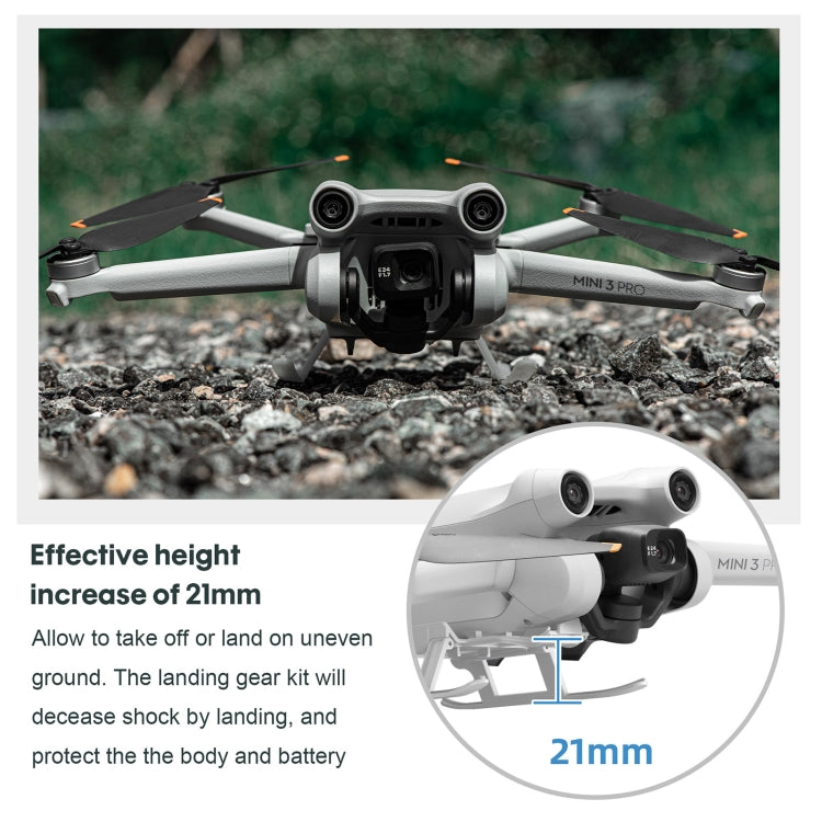 STARTRC Folding Anti-fall Anti-dirt Heightened Landing Gear Training Rack for DJI Mini 3 Pro (Grey) - HoMEdemic™ 