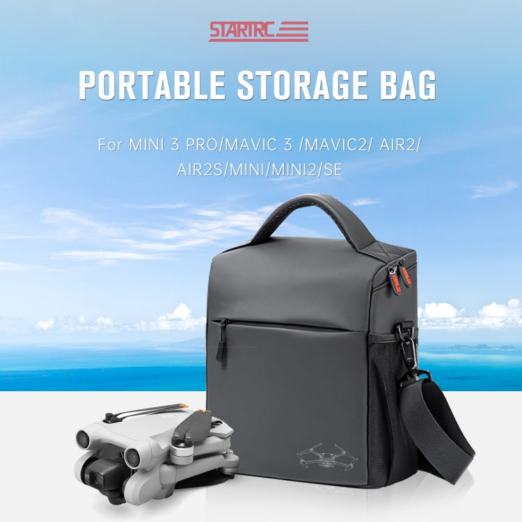 STARTRC Portable Carry Box Single Shoulder Storage Bag for DJI Mini 3 Pro / Air 2S / Mini 2 / Mavic 3 / Air 2 (Black) - HoMEdemic™ 
