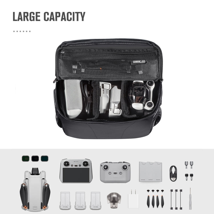 STARTRC Portable Carry Box Single Shoulder Storage Bag for DJI Mini 3 Pro / Air 2S / Mini 2 / Mavic 3 / Air 2 (Black) - HoMEdemic™ 