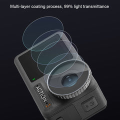 For DJI Osmo Action 3 3-in-1 Lens Front and Back Screen Diamond Explosion-proof Film, For DJI Osmo Action 3 - HoMEdemic™ 