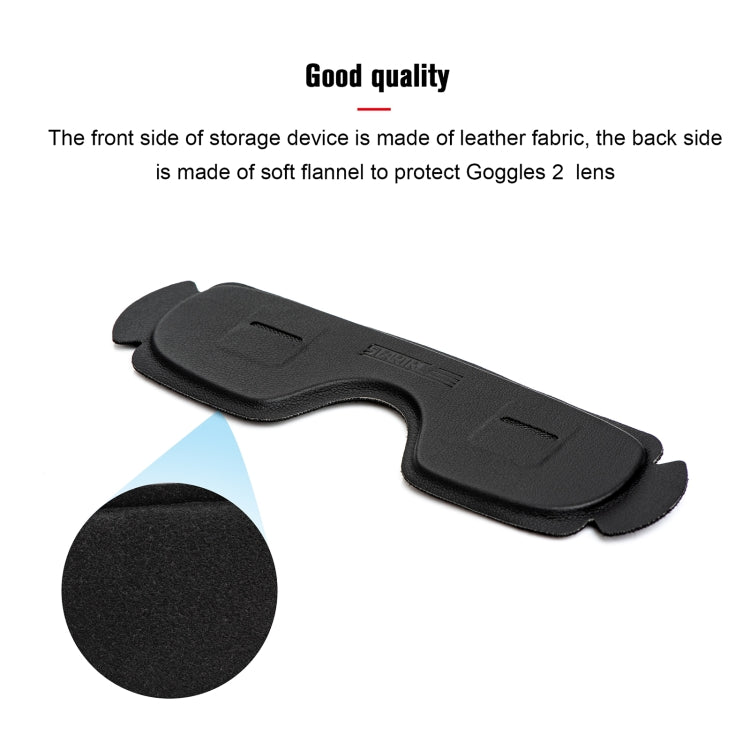 For DJI Goggles 2 / Avata Goggles STARTRC PU Dustproof Memory Card Storage Holder Lens Cover Antenna Storage Cover(Black) - HoMEdemic™ 