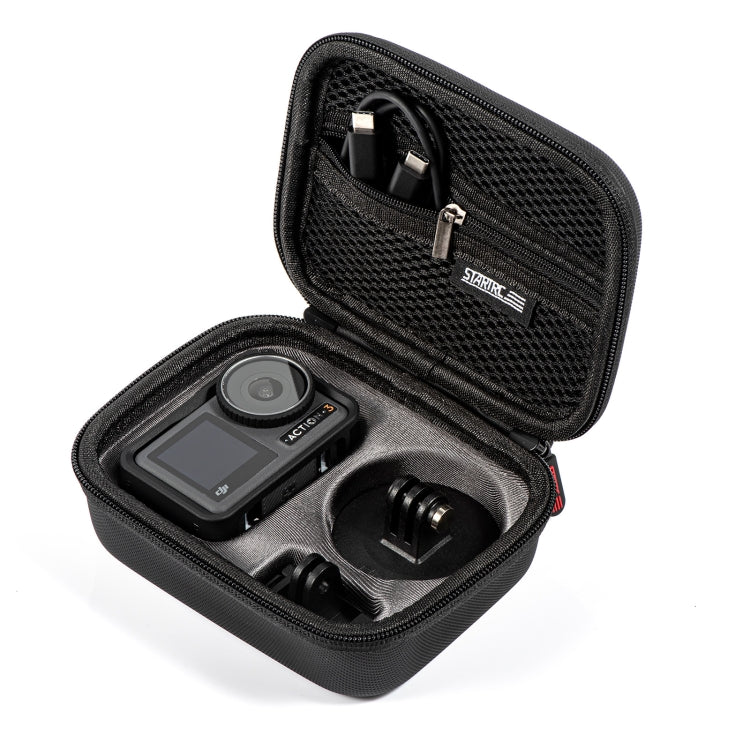 For DJI Osmo Action 3 STARTRC Camera Carry Case with Carabiner & Strap (Black) - HoMEdemic™ 