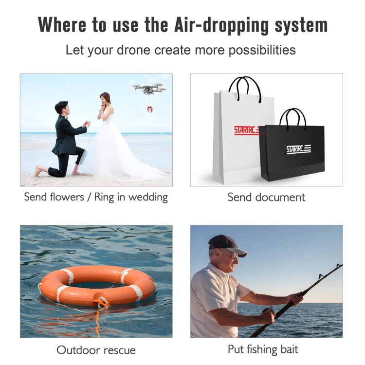 For DJI  Mavic 3 STARTRC Air-Dropping System Thrower Parabolic (Grey) - HoMEdemic™ 