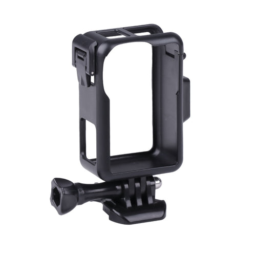 For DJI Osmo Action 3 Vertical Plastic Protective Frame Cage with Cold Shoes, Plastic (Black) - HoMEdemic™ 
