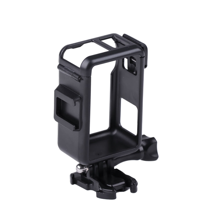 For DJI Osmo Action 3 Vertical Plastic Protective Frame Cage with Cold Shoes (Black) - HoMEdemic™ 
