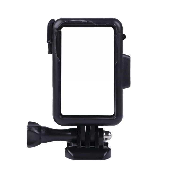 For DJI Osmo Action 3 Vertical Plastic Protective Frame Cage with Cold Shoes (Black) - HoMEdemic™ 