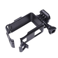 For DJI Osmo Action 3 Vertical Plastic Protective Frame Cage with Cold Shoes, Plastic (Black) - HoMEdemic™ 