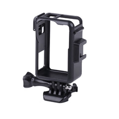 For DJI Osmo Action 3 Vertical Plastic Protective Frame Cage with Cold Shoes, Plastic (Black) - HoMEdemic™ 