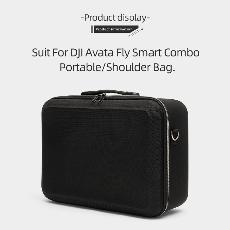For DJI Avata Shockproof Large Carrying Hard Case Shoulder Storage Bag, Size: 38 x 28 x 15cm(Black) - HoMEdemic™ 