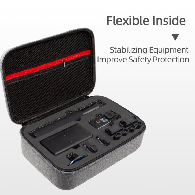 For DJI Osmo Action 3 Carrying Storage Case Bag,Size: 21.5 x 29.5 x 10cm (Grey) - HoMEdemic™ 