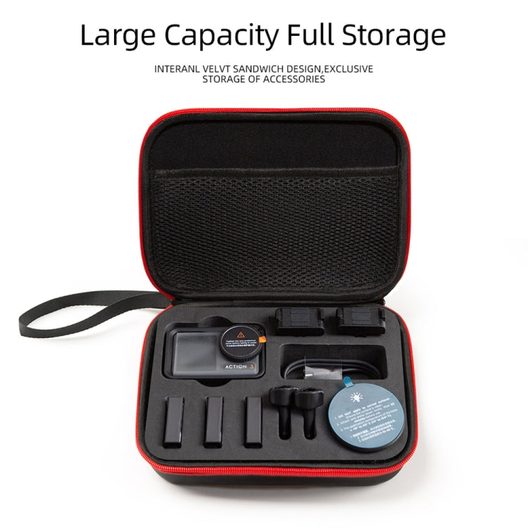 For DJI Osmo Action 3 Carrying Storage Case Bag,Size: 21x 16 x 6cm (Black) - HoMEdemic™ 