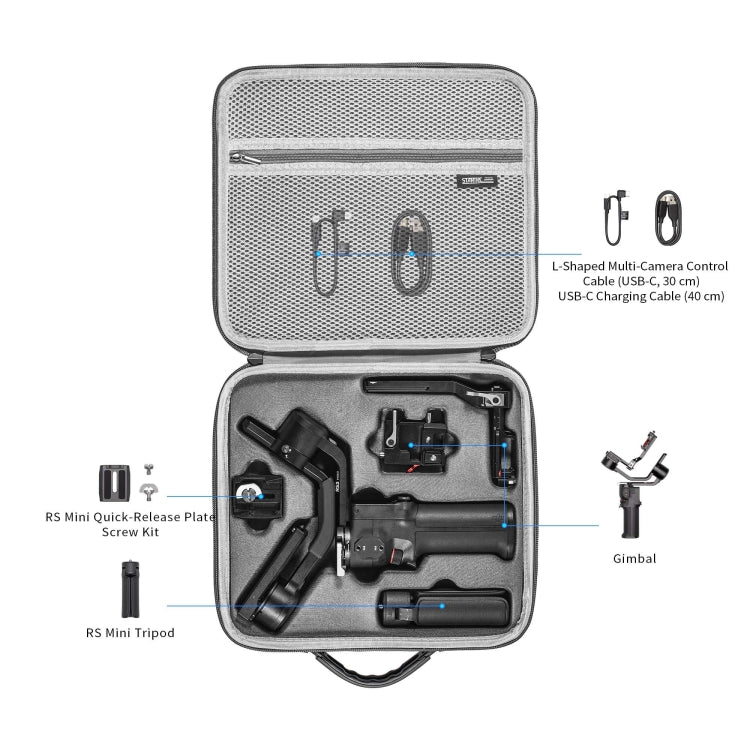 For DJI RS 3 Mini  STARTRC Waterproof Shoulder Storage Bag Handbag (Grey) - HoMEdemic™ 