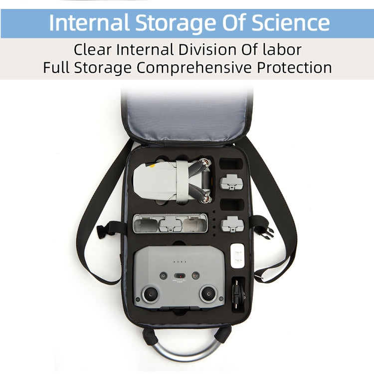 For DJI Mini 2 SE Shockproof Single Shoulder Storage Carrying Case Box Bag, Size: 30 x 22 x 8.5cm (Black) - HoMEdemic™ 