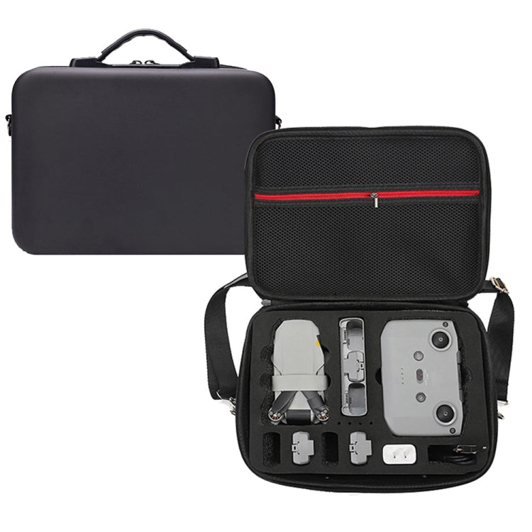 For DJI Mini 2 SE Shockproof Carrying Hard Case Shoulder Bag, Size: 29 x 19.5 x 10cm (Black Black) - HoMEdemic™ 