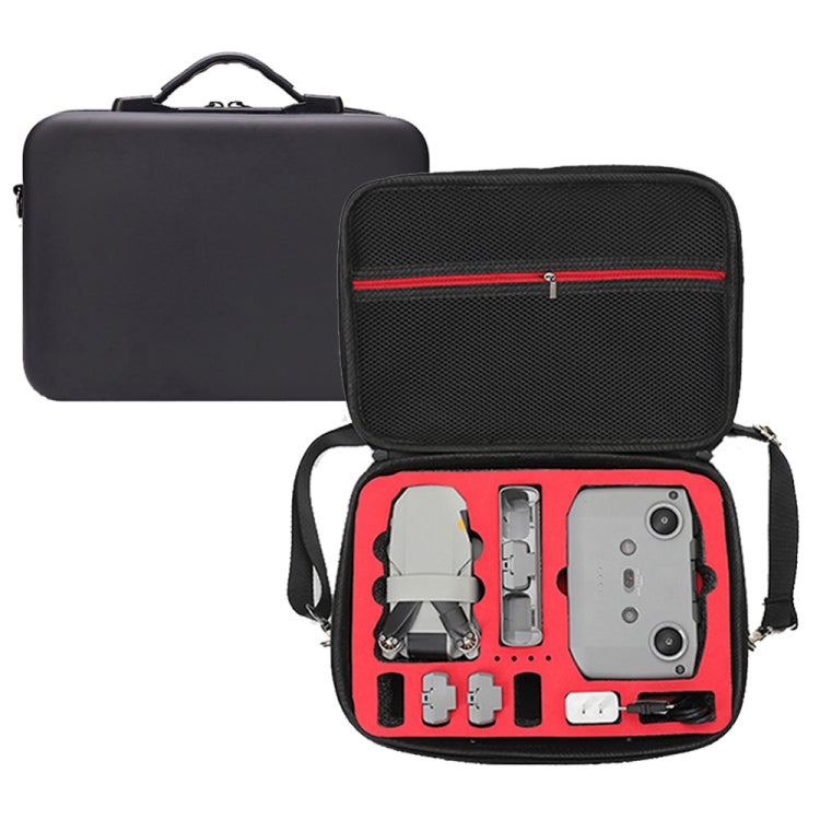 For DJI Mini 2 SE Shockproof Carrying Hard Case Shoulder Bag, Size: 29 x 19.5 x 10cm (Black Red) - HoMEdemic™ 
