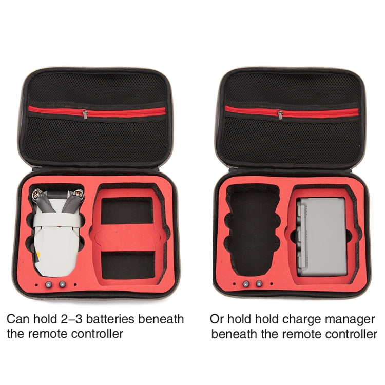 For DJI Mini 2 SE Grey Shockproof Carrying Hard Case Drone Storage Bag, Size: 24 x 19 x 9cm(Red) - HoMEdemic™ 