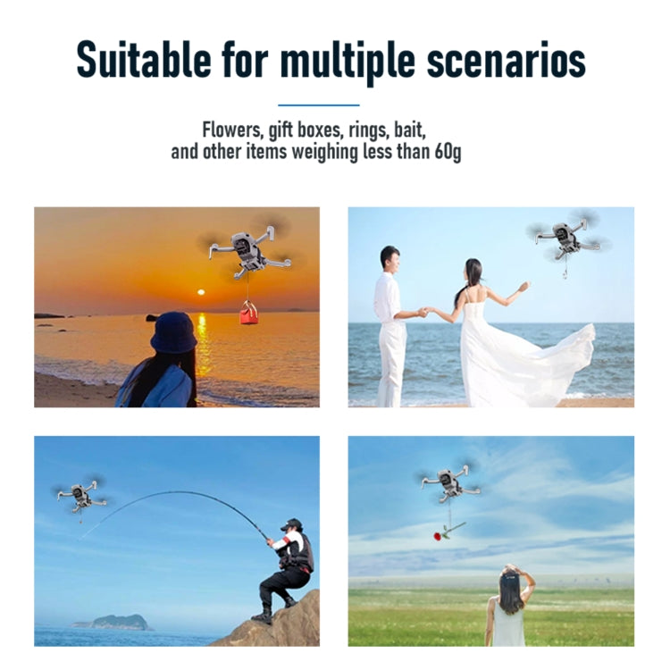 For DJI Mini 2 / Mini 2 SE / Mini 3 / Pro STARTRC Air-Dropping System Thrower Parabolic Bracket (Grey) - HoMEdemic™ 