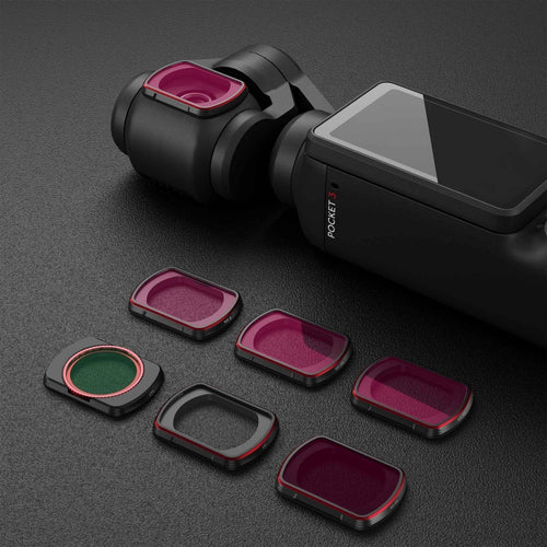 For DJI OSMO Pocket 3 STARTRC 6 in 1 ND8 + ND16 + ND32 + ND64 + ND256 + CPL Lens Filter Set - HoMEdemic™ 