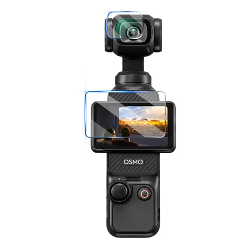 For DJI OSMO Pocket 3 STARTRC 2pcs 2 in 1 Tempered Glass Lens Protector + Screen Film (Transparent) - HoMEdemic™ 