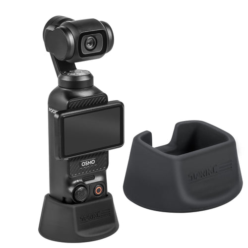 For DJI Osmo Pocket 3 STARTRC Silicone Desktop Base Bracket (Black) - HoMEdemic™ 