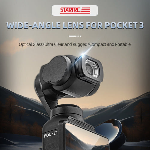 For DJI OSMO Pocket 3 STARTRC Drone Wide-Angle Lens Filter (Black) - HoMEdemic™ 