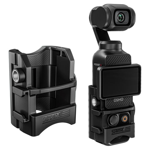 For DJI OSMO Pocket 3 STARTRC Multifunctional Fixed Mount Expansion Adapter Bracket (Black) - HoMEdemic™ 