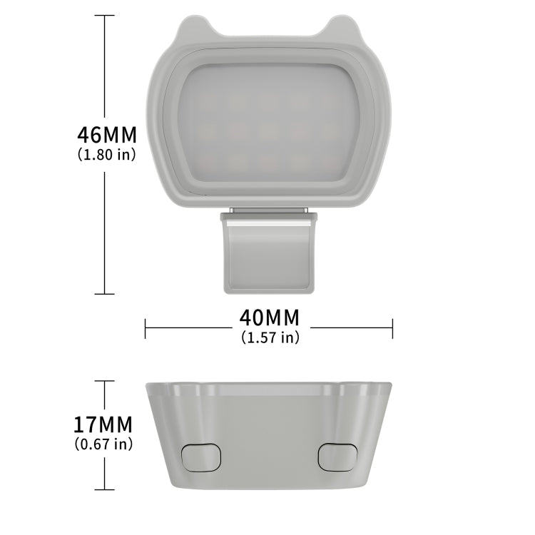 STARTRC Multi-functional Universal Cat-ears Magnetic Fill Light Beauty Selfie Light for DJI OM6/OM SE/OM 5/OM4 SE(Grey) - HoMEdemic™ 