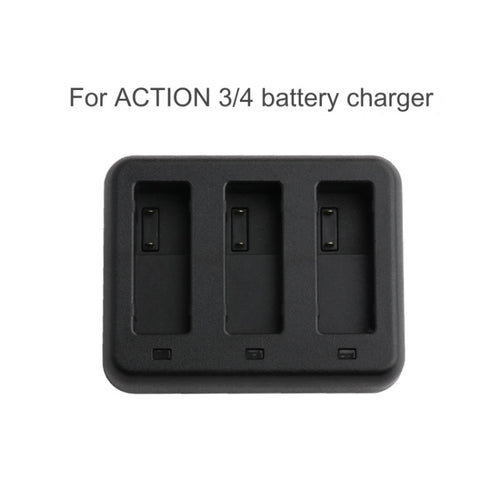 For DJI Osmo Action 4 / 3 Tri-Slot Batteries Charger (Black) - HoMEdemic™ 