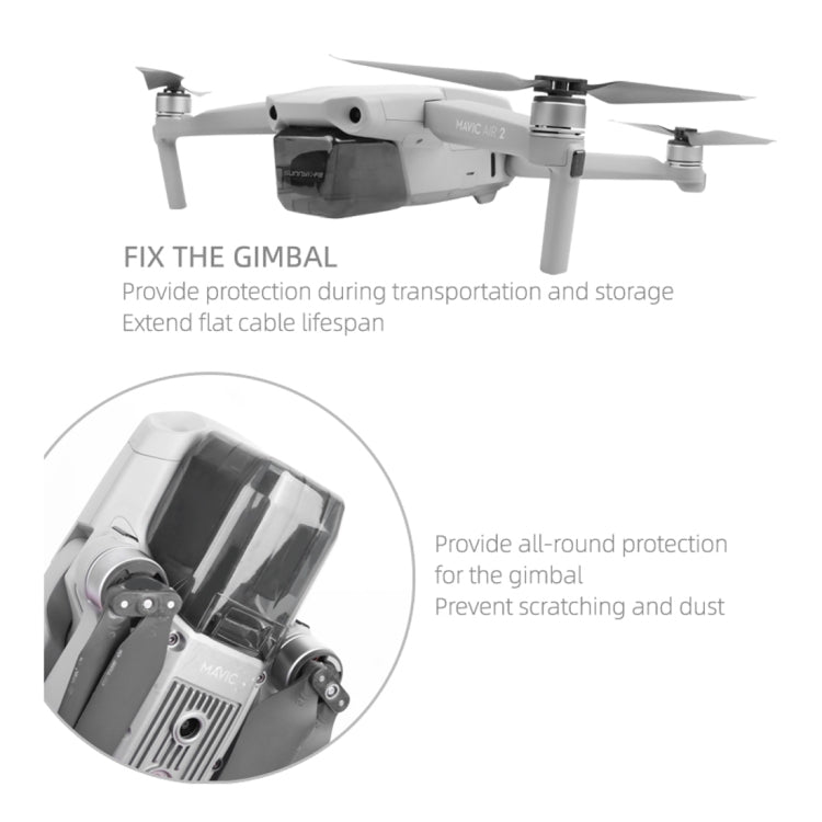 Sunnylife For DJI Mavic Air 2 Camera Lens Protective Cover Hood (Grey) - HoMEdemic™ 