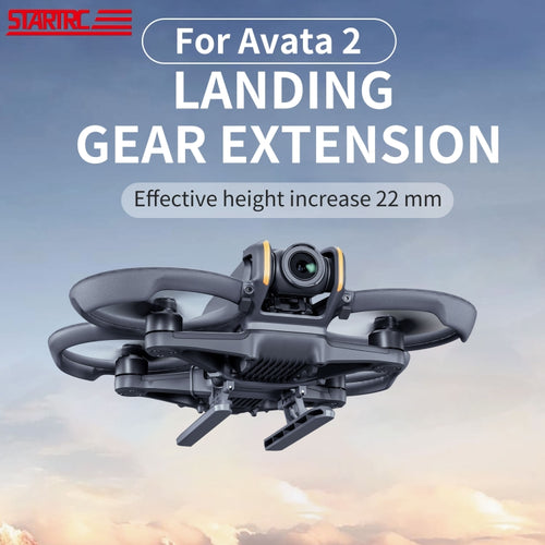 For DJI AVATA 2 STARTRC Folding Heightened Landing Gear Training Rack (Black) - HoMEdemic™ 