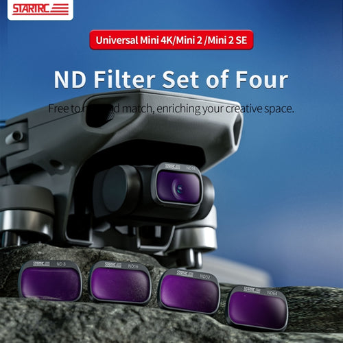 For DJI Mini 4K / Mini 2 SE / Mini 2 STARTRC 4 in 1 ND8 ND16 ND32 ND64 Lens Filter - HoMEdemic™ 