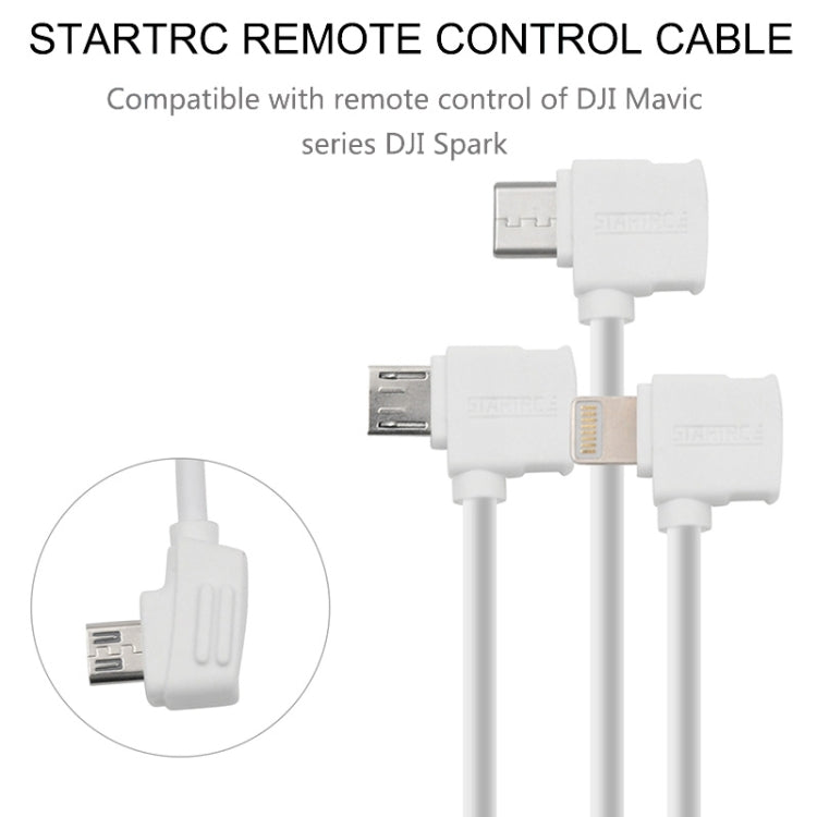 STARTRC 30cm Micro USB to Micro USB Converting Connector Data Cable for DJI Mavic Mini /  Air, Shark Remote Controller(White) - HoMEdemic™ 