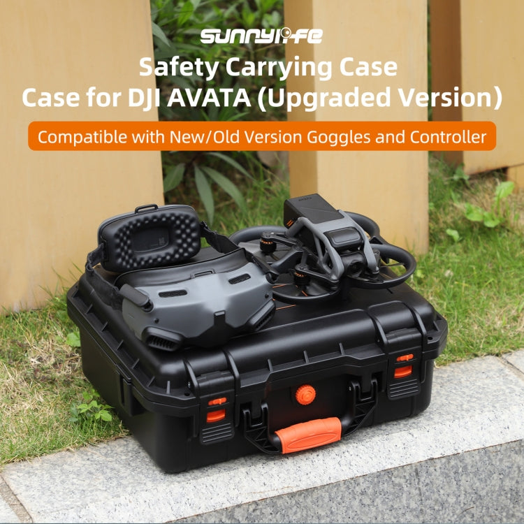 For DJI Avata Sunnylife AQX-6-U Upgraded Waterproof Shockproof Safety Carry Case Storage Bag (Black) - HoMEdemic™ 