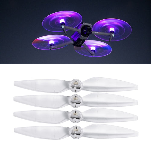 For DJI Air 3 STARTRC 2 Pairs Color LED Flash Lamp Low Noise Propellers (Transparent) - HoMEdemic™ 