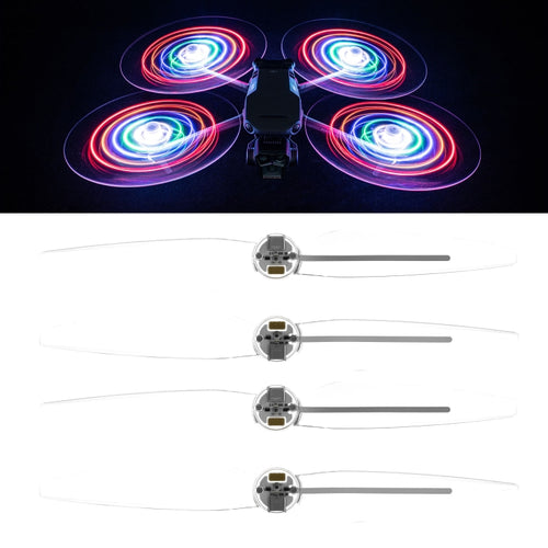 For DJI Mavic 3 Pro STARTRC 2 Pairs Color LED Flash Lamp Low Noise Propellers (Transparent) - HoMEdemic™ 