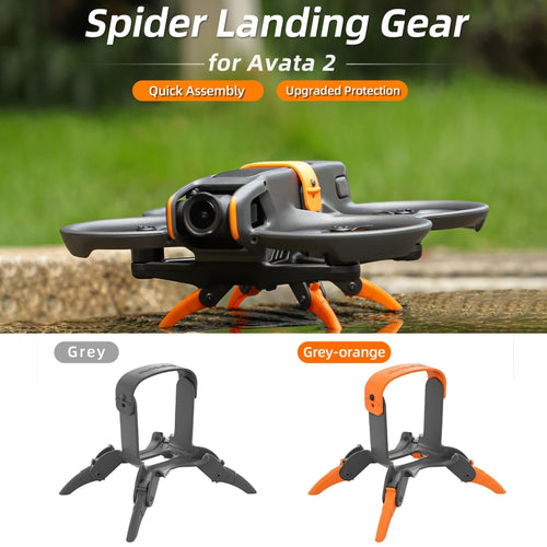 For DJI AVATA 2 Sunnylife LG797 Landing Gear Extensions Heightened Spider Gears Support Leg (Orange) - HoMEdemic™ 