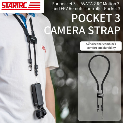 For DJI Pocket 3 STARTRC Anti-Lost Necklace Lanyard Rope (Black) - HoMEdemic™ 