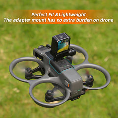 For DJI Avata 2 Sunnylife Action Camera Holder Mount Drone Light Bracket (Black) - HoMEdemic™ 