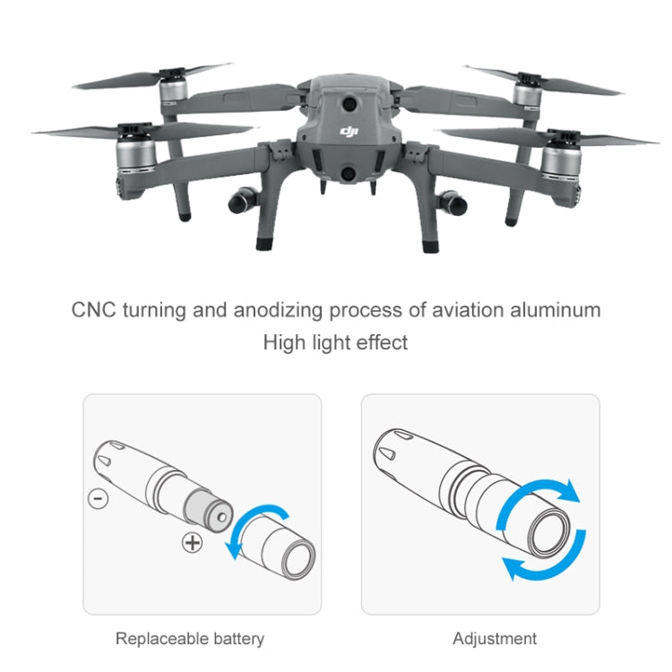 PGYTECH P-HA-030 LED Night Flight Light Shock Absorption Landing High Stand for DJI Mavic 2 - HoMEdemic™ 
