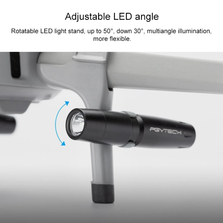 PGYTECH P-16A-038 Portable Heightened Landing Gear Extensions Rack LED Headlamp Set for DJI Mavic Air 2 - HoMEdemic™ 