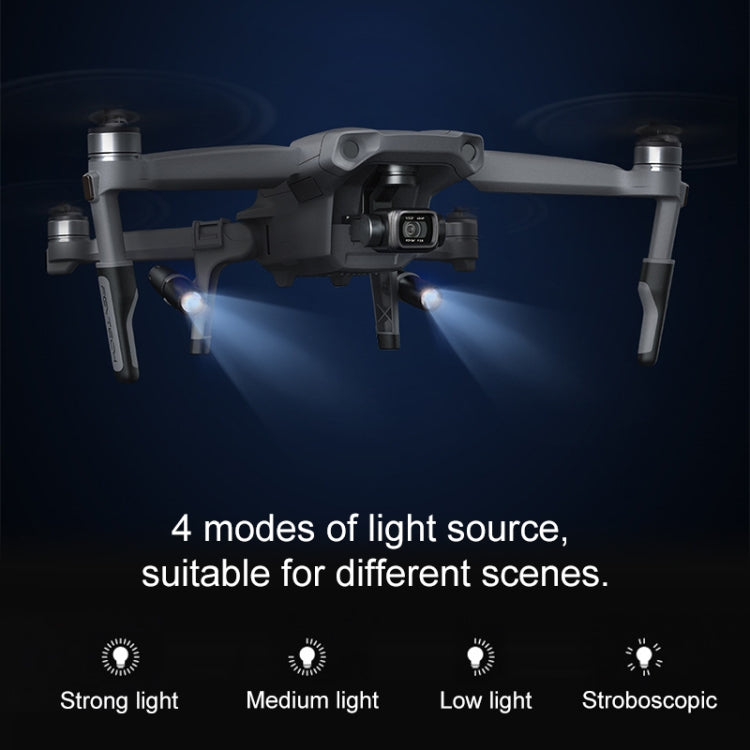PGYTECH P-16A-038 Portable Heightened Landing Gear Extensions Rack LED Headlamp Set for DJI Mavic Air 2 - HoMEdemic™ 
