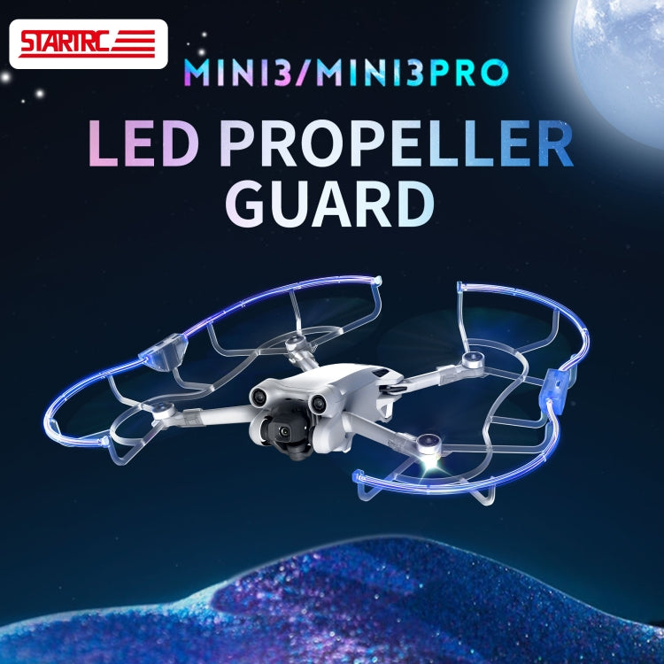 For DJI Mini 3 / Mini 3 Pro STARTRC Drone LED Propeller Protective Guard Anti-collision Ring (Transparent) - HoMEdemic™ 