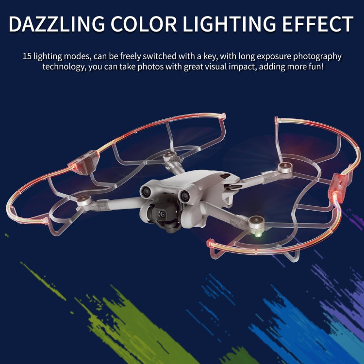 For DJI Mini 3 / Mini 3 Pro STARTRC Drone LED Propeller Protective Guard Anti-collision Ring (Transparent) - HoMEdemic™ 