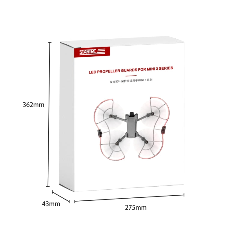 For DJI Mini 3 / Mini 3 Pro STARTRC Drone LED Propeller Protective Guard Anti-collision Ring (Transparent) - HoMEdemic™ 