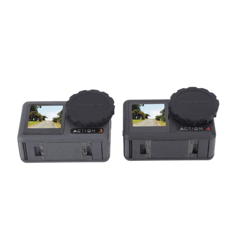 For DJI Osmo Action 5 Pro / 4 / 3 Sunnylife 2pcs Silicone Lens Cap (Black) - HoMEdemic™ 