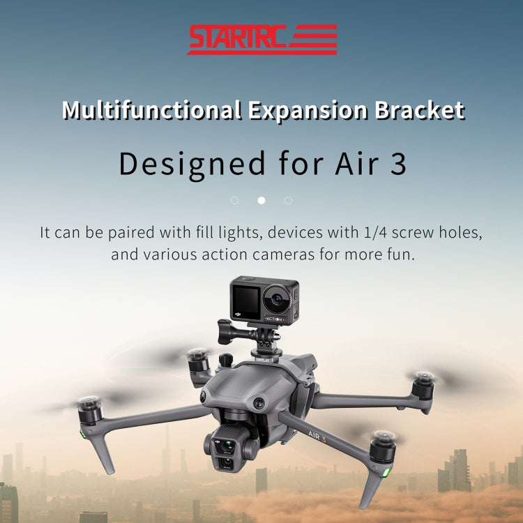 For DJI Air 3 STARTRC Night Navigation Light Speaker Expansion Mount (Grey) - HoMEdemic™ 