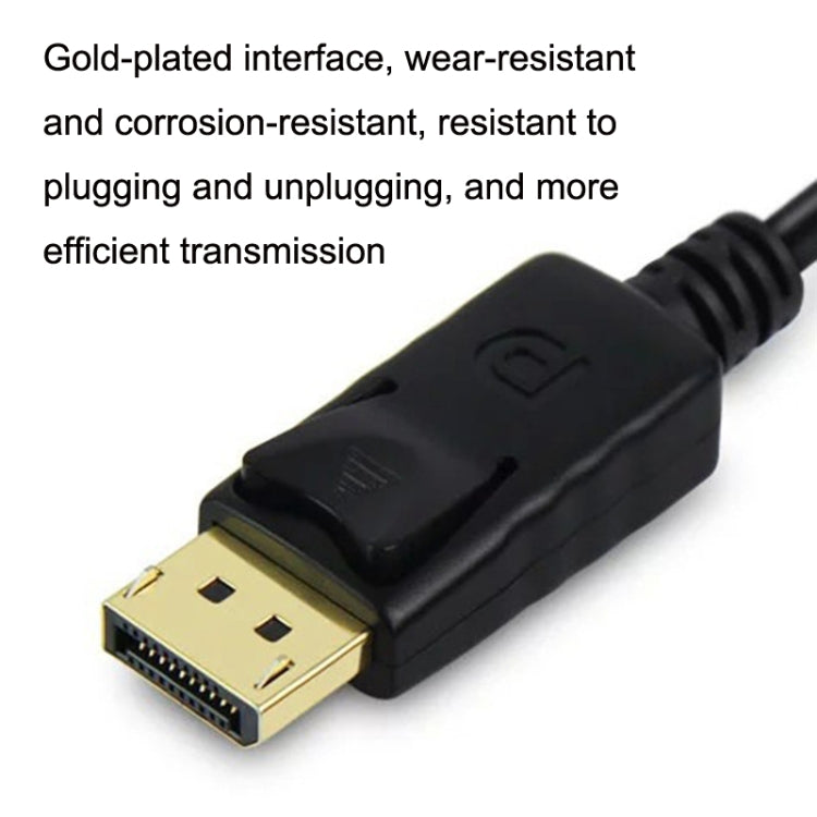 DP31 1.8m 1080P DP to DVI HD Adapter Cable Gold-plated Plug - HoMEdemic™ 