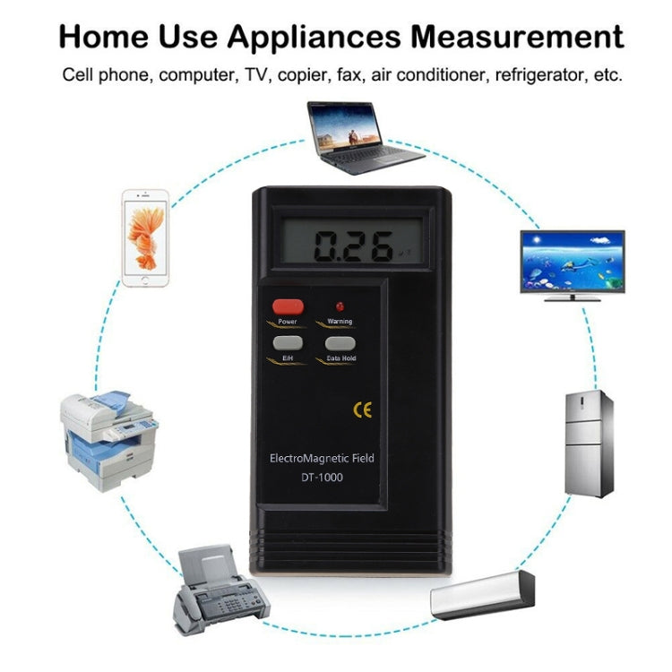 DT-1000 Radiation Electromagnetic Detector Measuring Range 5-1999 Electromagnetic Field Intensity Detector - HoMEdemic™ 