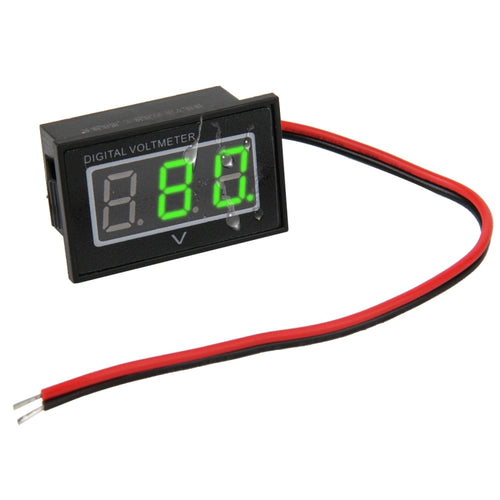 V40D 2 Wires Red Light Display Mini Waterproof IPX4 Digital Voltage Meter, Measure Voltage: DC 15-120V - HoMEdemic™ 