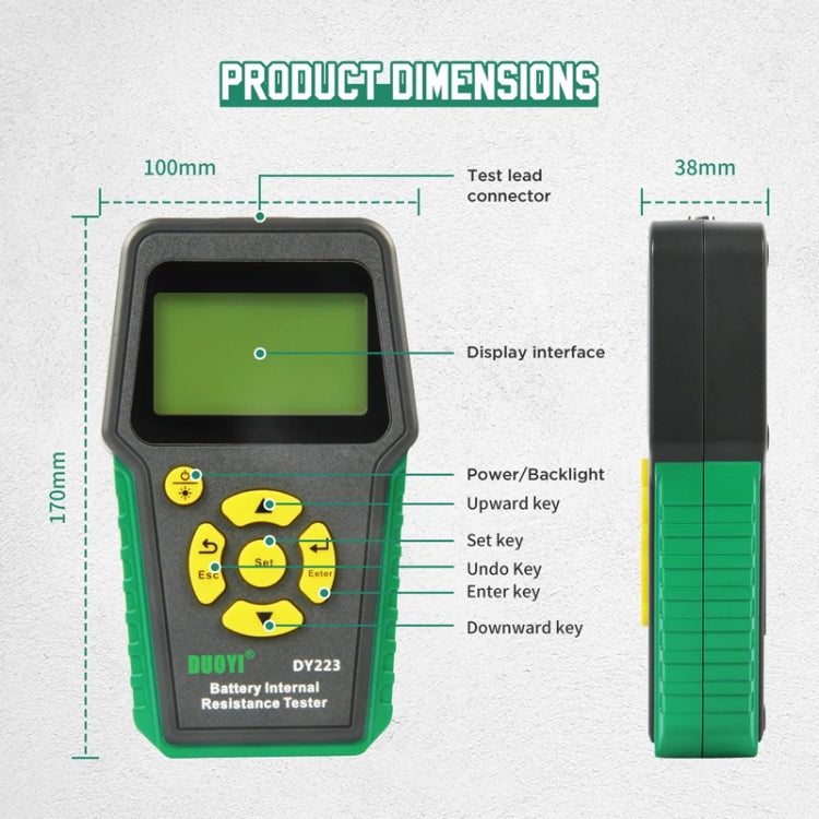 DUOYI DY223 Electrical Vehicle Voltage Testing And Fault Diagnostic Instrument(Test Clip+Guage Pen+Clip Base) - HoMEdemic™ 